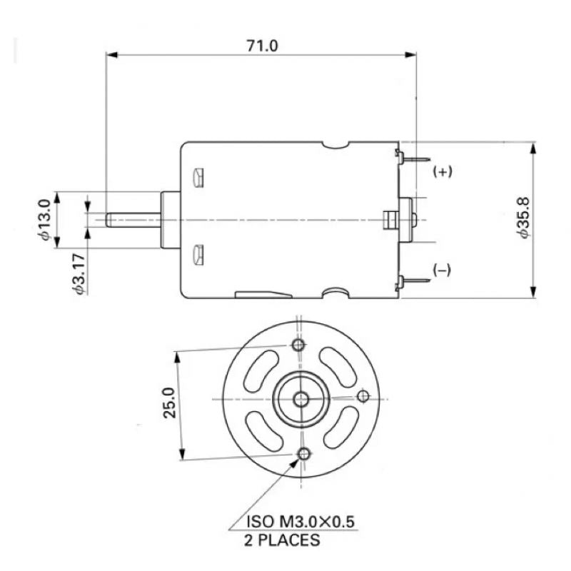 Yeah Racing Hackmoto 12T Just Race V2 Super High Power Stock 540 Brushed Motor W/Fan