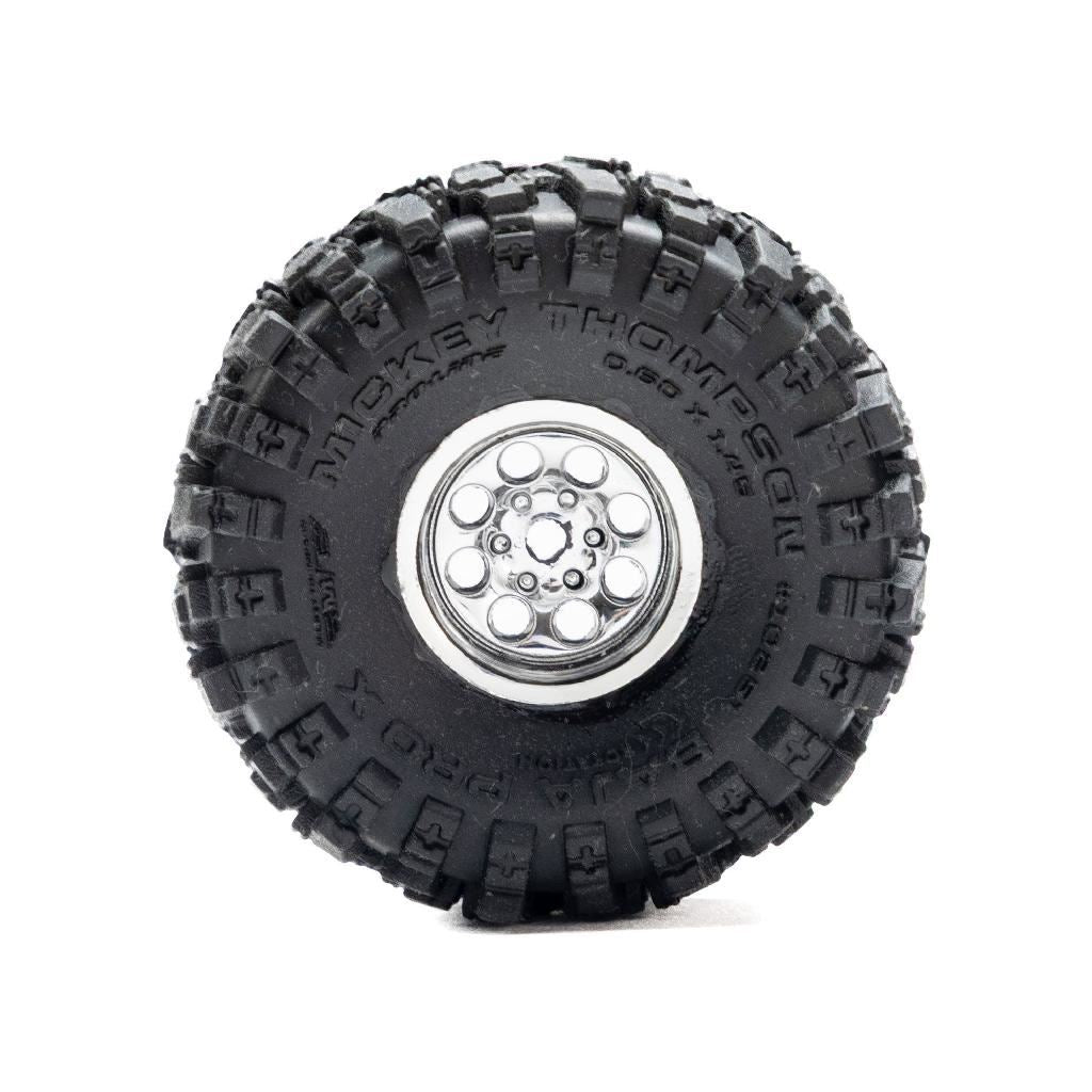 Pro-Line 1/30 Baja Pro X Front/Rear Mounted Chrome Beast Tires (4): A
