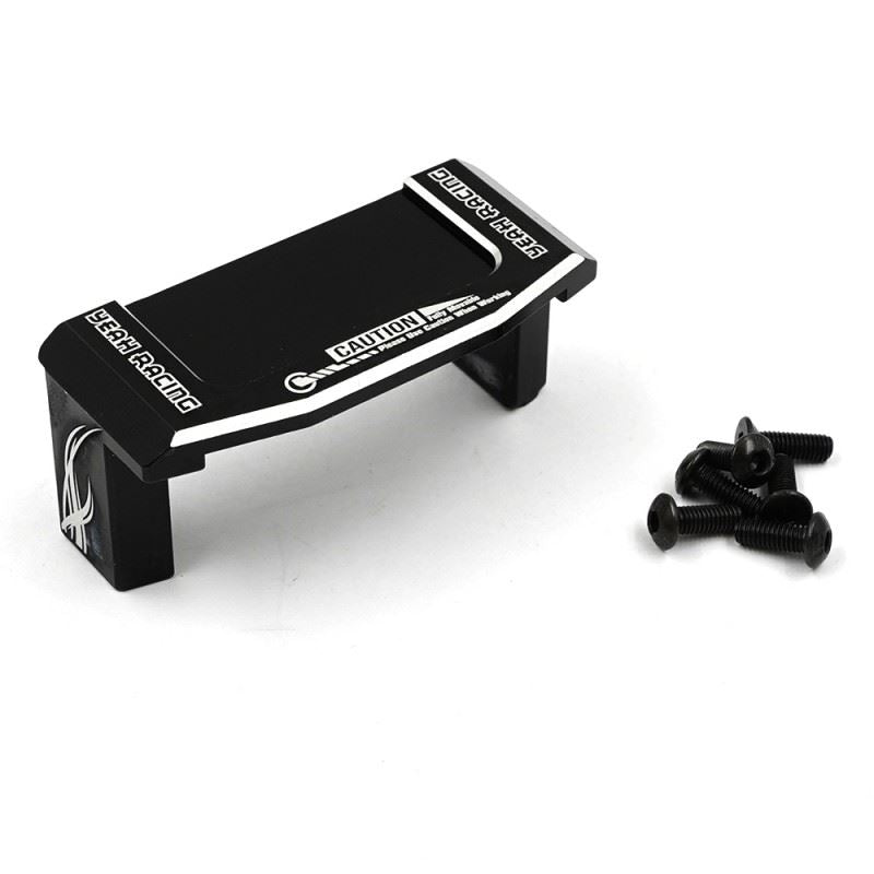 Yeah Racing Aluminum Servo Mount For Tamiya TT02 Series Black