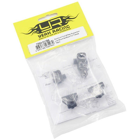 Yeah Racing Aluminum Front & Rear Suspension Link Mount Set Black For Traxxas TRX-4 'G6 Certified'
