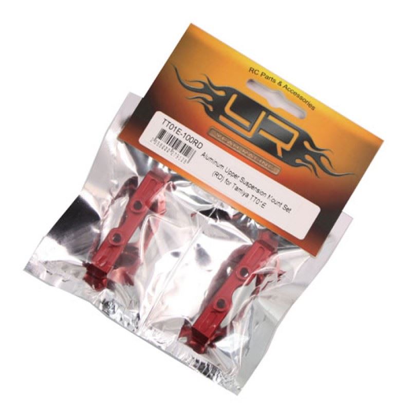Yeah Racing Aluminum Upper Suspension Mount Set (RD) for Tamiya TT01E