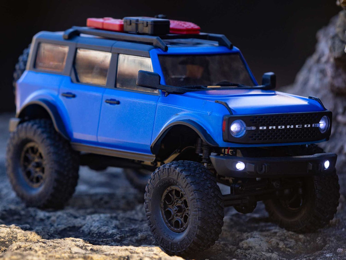 Axial 1/24 SCX24 2021 Ford Bronco 4WD Truck Brushed RTR, Blue