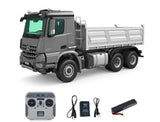 Huina Rc Kabolite 1/14Th 6X6 Dump Tipper Truck Rtr Silver