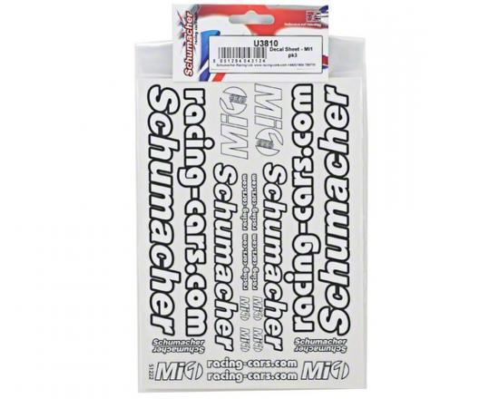 Schumacher Decal Sheet - Mi1 (pk3)