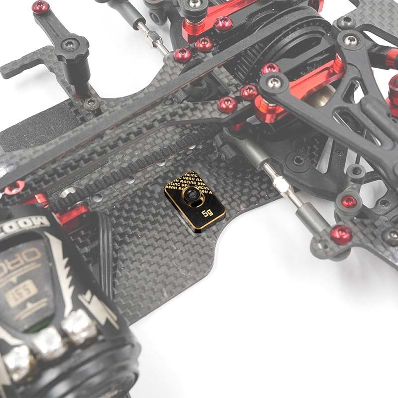 Yeah Racing Adjustable Brass Chassis Balancing Weights 5g 2pcs for 1/10 RC
