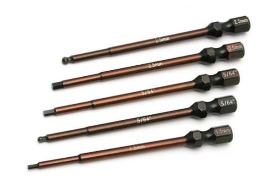 TEAM ASSOCIATED FACTORY TEAM 5-PIECE 1/4" POWER TOOL TIPS SET