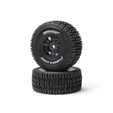 Pro-Line 1/16 Mirage Tt Front/Rear Tires Mounted Black Split Six Whee