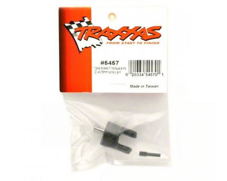 TRAXXAS Yoke, brake (1)/ torque pins (2)/ 4x15mm screw pin