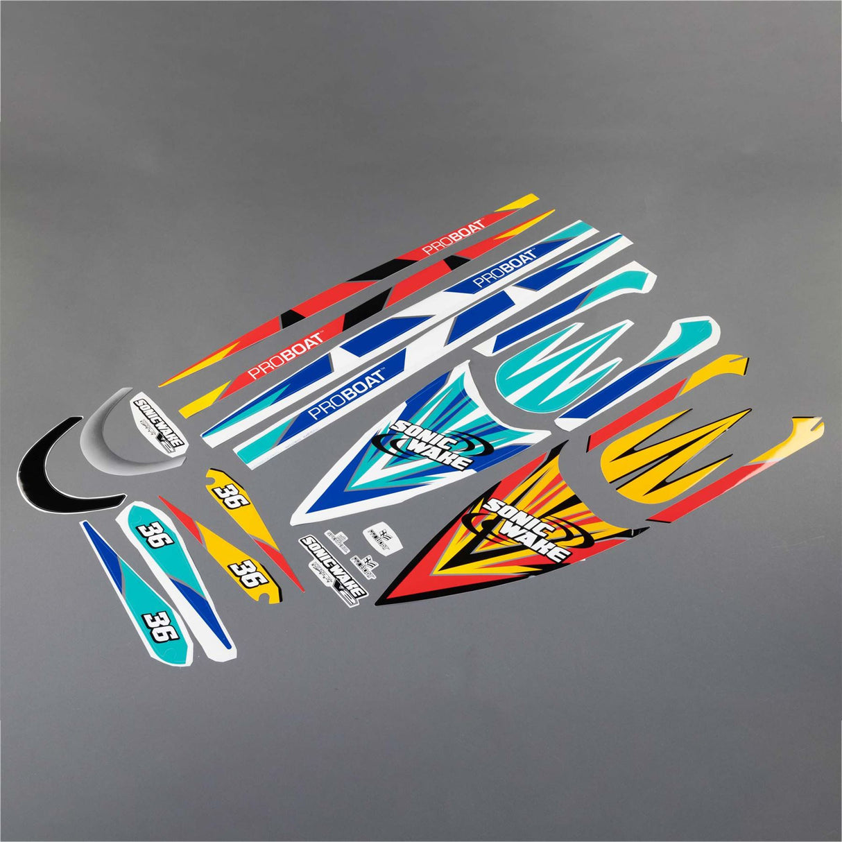 ProBoat Decal Set, T1/T2: Sonicwake 36 V2