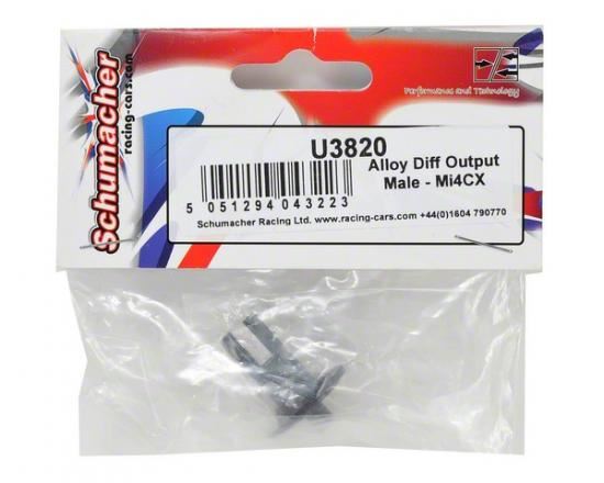Schumacher Alloy Diff Output; Male - Mi4CX