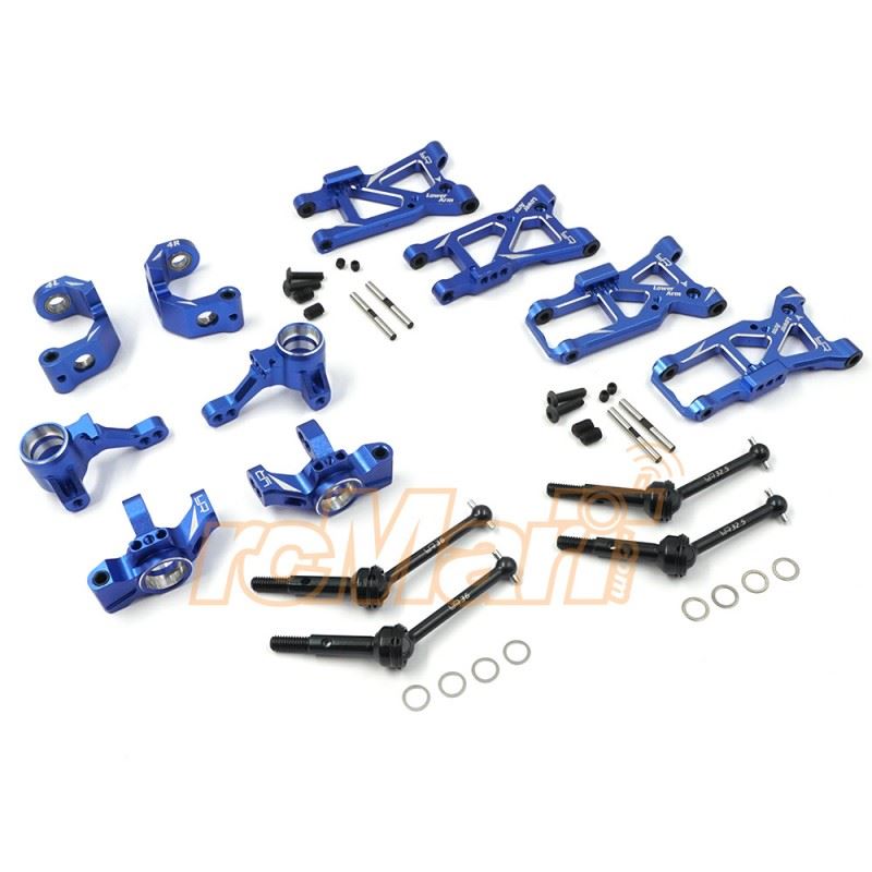 Yeah Racing Aluminum Essential Conversion Kit For Traxxas Ford GT 4 Tec 2.0 Blue