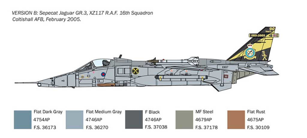 Italeri RAF JAGUAR GR.1-3