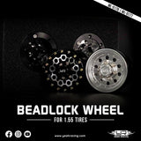 Yeah Racing 1.55 Aluminum Cnc 10 Spoke Beadlock Rims 2Pcs