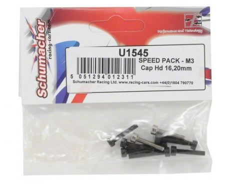 Schumacher Speed Pack - M3 Cap Hd 16;20mm