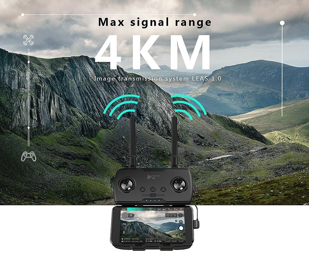 Hubsan Zino Pro Folding Drone 4K, Fpv, 5. 8G, Gps, Follow, Rth