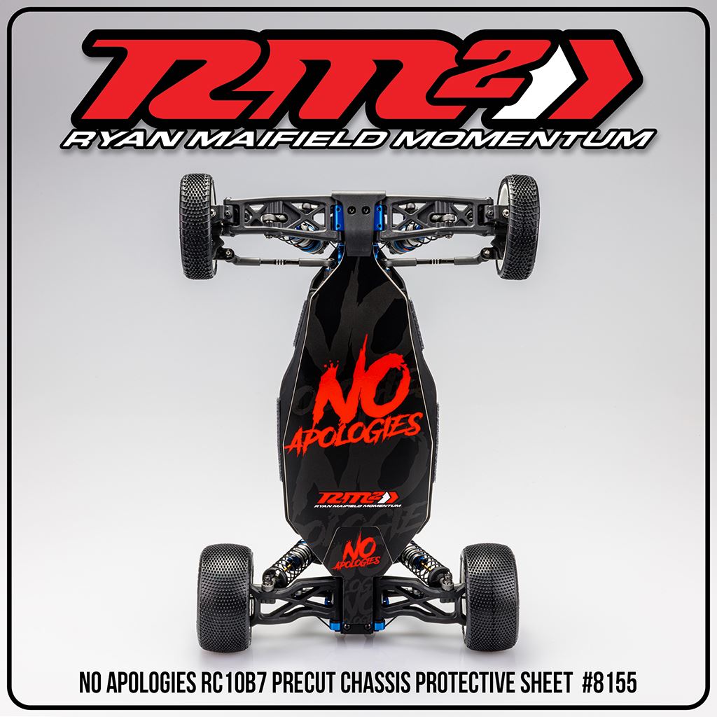 RM2 - No Apologies RC10B7/RC10B7D Chassis Skin 2pc