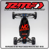 RM2 - No Apologies RC10B7/RC10B7D Chassis Skin 2pc