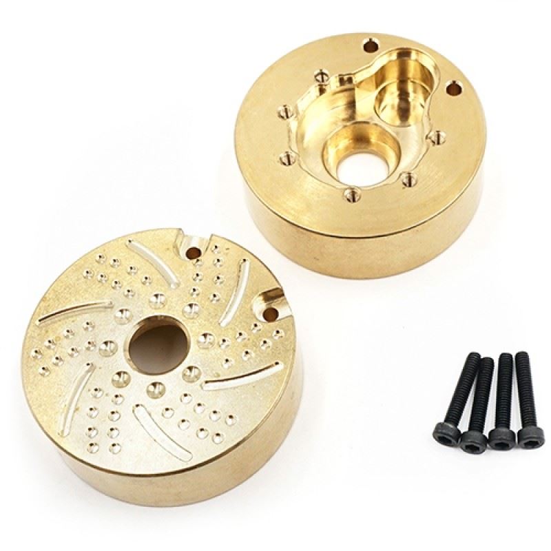 Yeah Racing Brass 118g Portal Cover Front or Rear 2pcs For Traxxas TRX-4 TRX-6