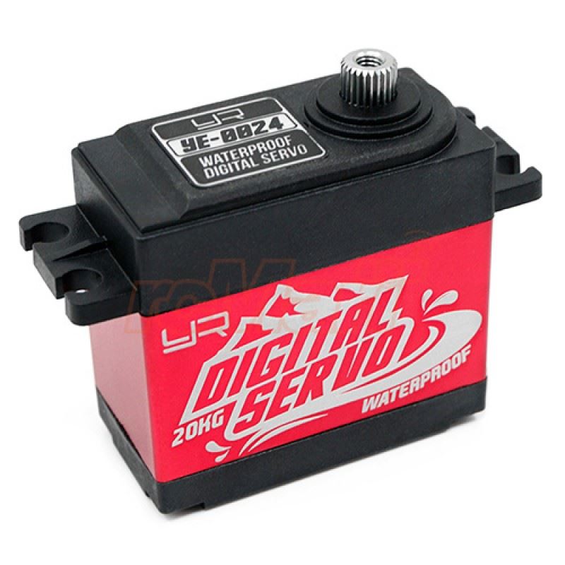 Yeah Racing 20kg Waterproof Super Torque Digital Servo Red For 1/10 Crawler Buggy