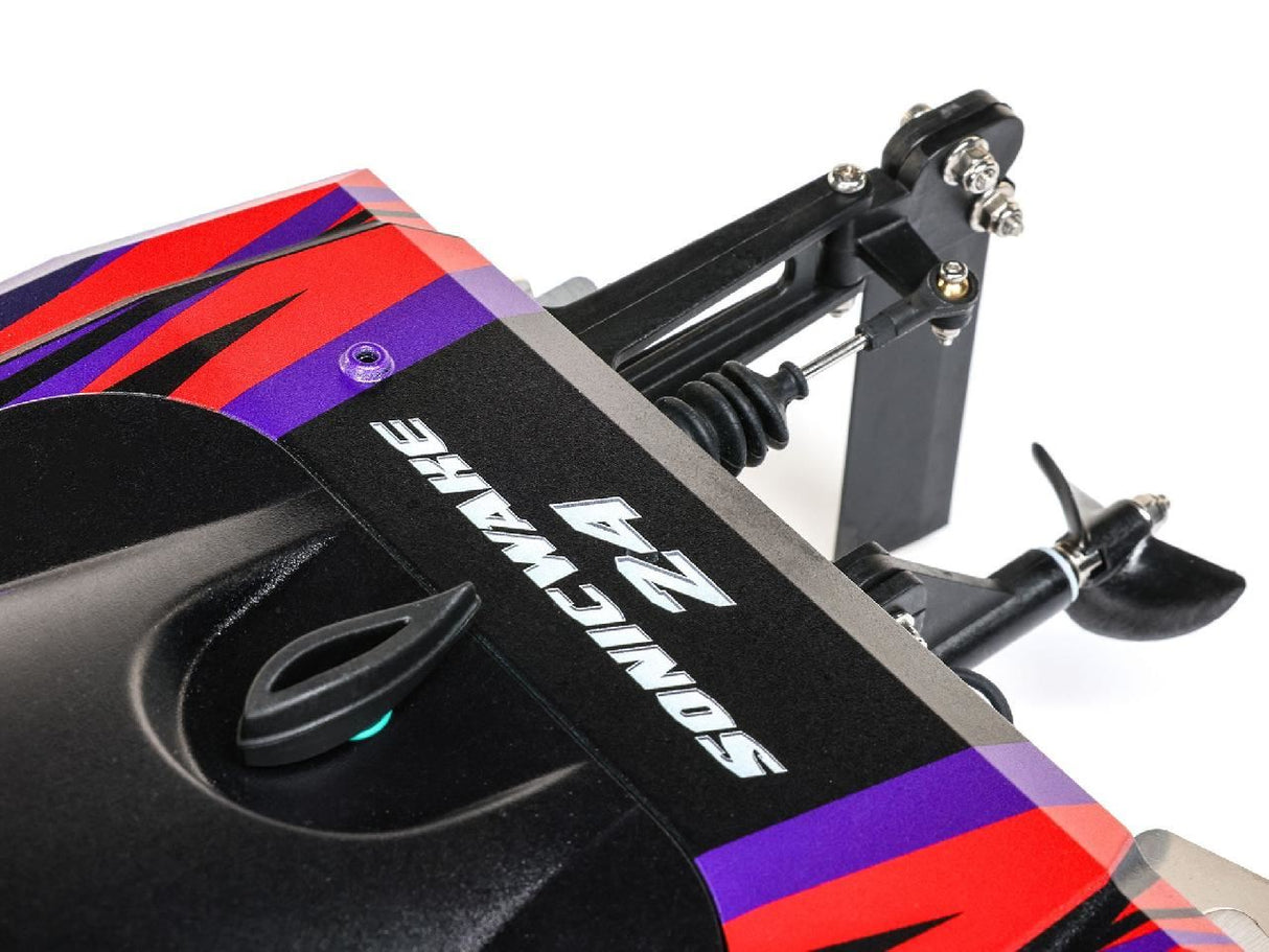 Proboat Sonicwake 24In Self-Righting Brushless Deep-V Rtr, Red