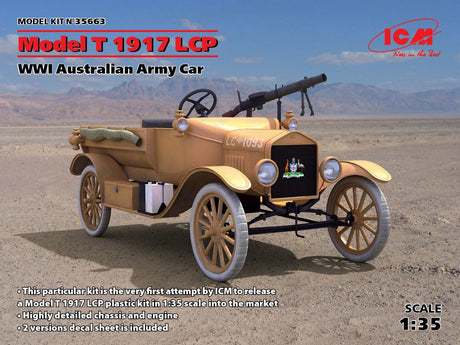 Icm Model T 1917 Lcp, Wwi Australian Army Car