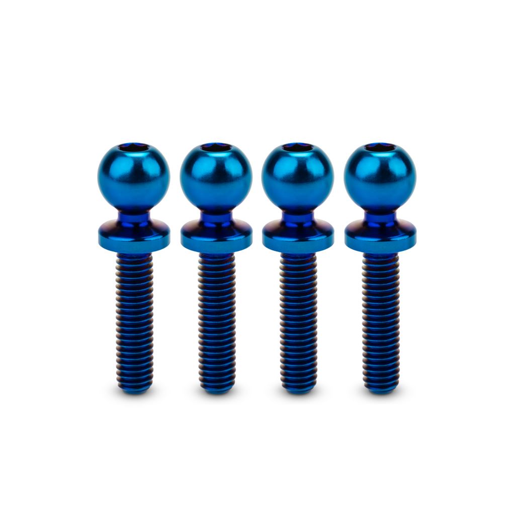 Jci 5.5 X 12Mm Revolved Ti Ball-Stud Blue 4Pc