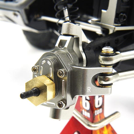 Yeah Racing Aluminum Essential Conversion Kit Gun Metal For Axial 1/18 UTB18 Capra