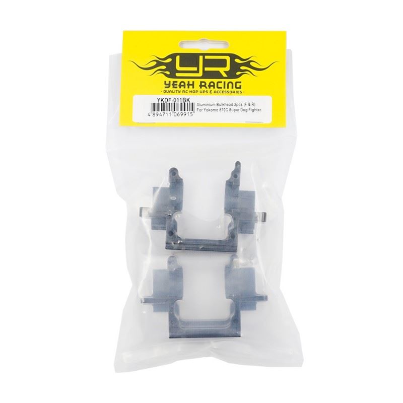 Yeah Racing Aluminium Bulkhead 2Pcs (F & R) For Yokomo 870C Super Dog Fighter & Yz-W91
