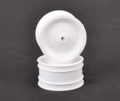 Schumacher White Rear Wheels (pr) - CAT XLS